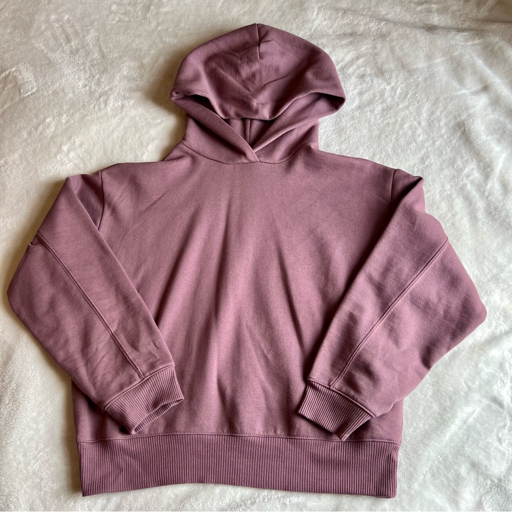 A New Day mid crop hoodie, color mauve, size medium